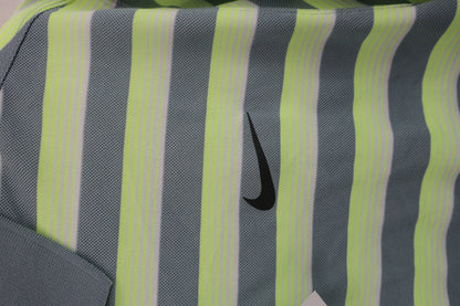 NIKE GOLF(ナイキゴルフ) 半袖ポロシャツ グレー黄ボーダー メンズ M A-2