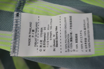 NIKE GOLF(ナイキゴルフ) 半袖ポロシャツ グレー黄ボーダー メンズ M A-6