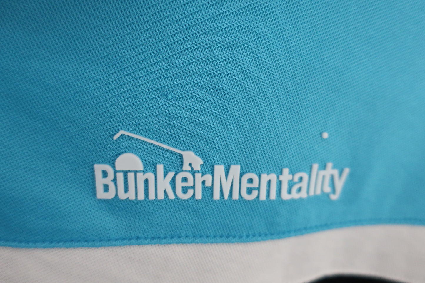 Bunker Mentality(バンカーメンタリティー) 半袖ポロシャツ 黒水色白 メンズ S B-3