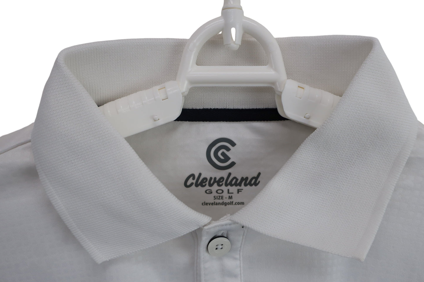 Cleveland GOLF(クリーブランドゴルフ) 半袖ポロシャツ 白 メンズ M A-2