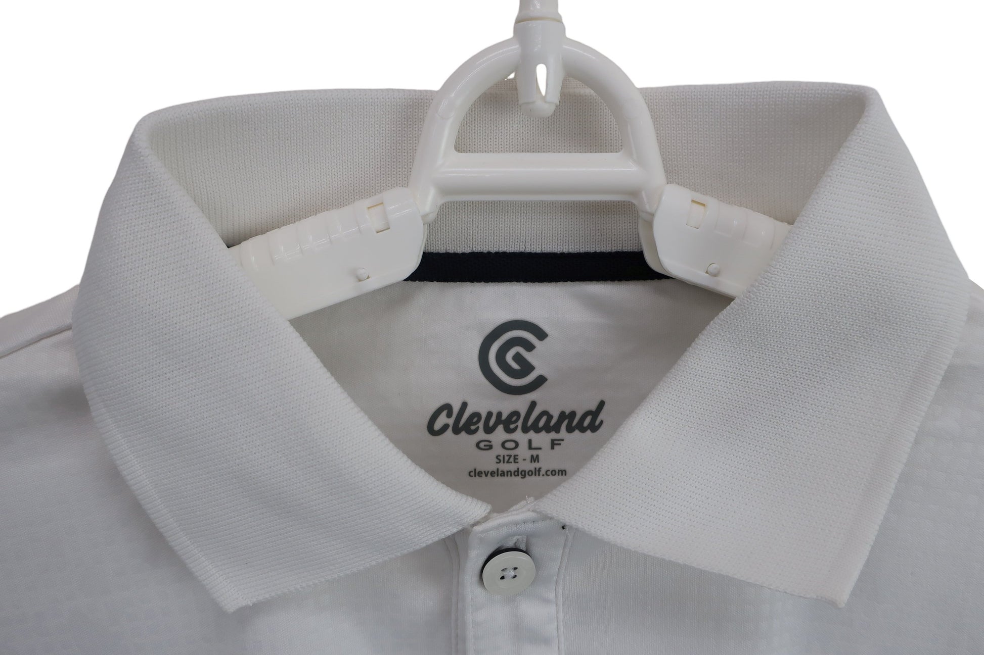 Cleveland GOLF(クリーブランドゴルフ) 半袖ポロシャツ 白 メンズ M A-2