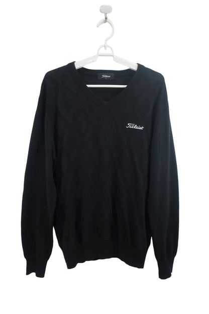 Titleist(タイトリスト) Vネックセーター 黒 メンズ L C-1