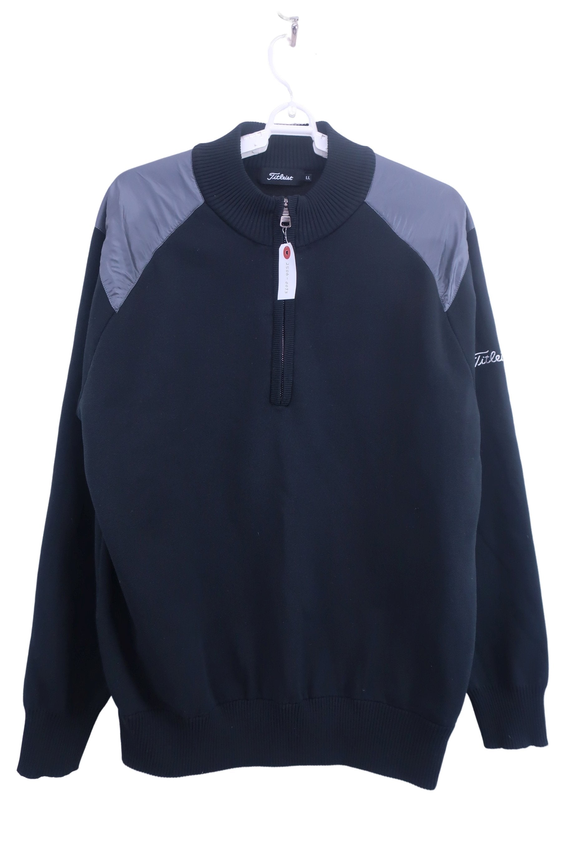 Titleist(タイトリスト) ハーフジップニットセーター 黒 メンズ LL A-1