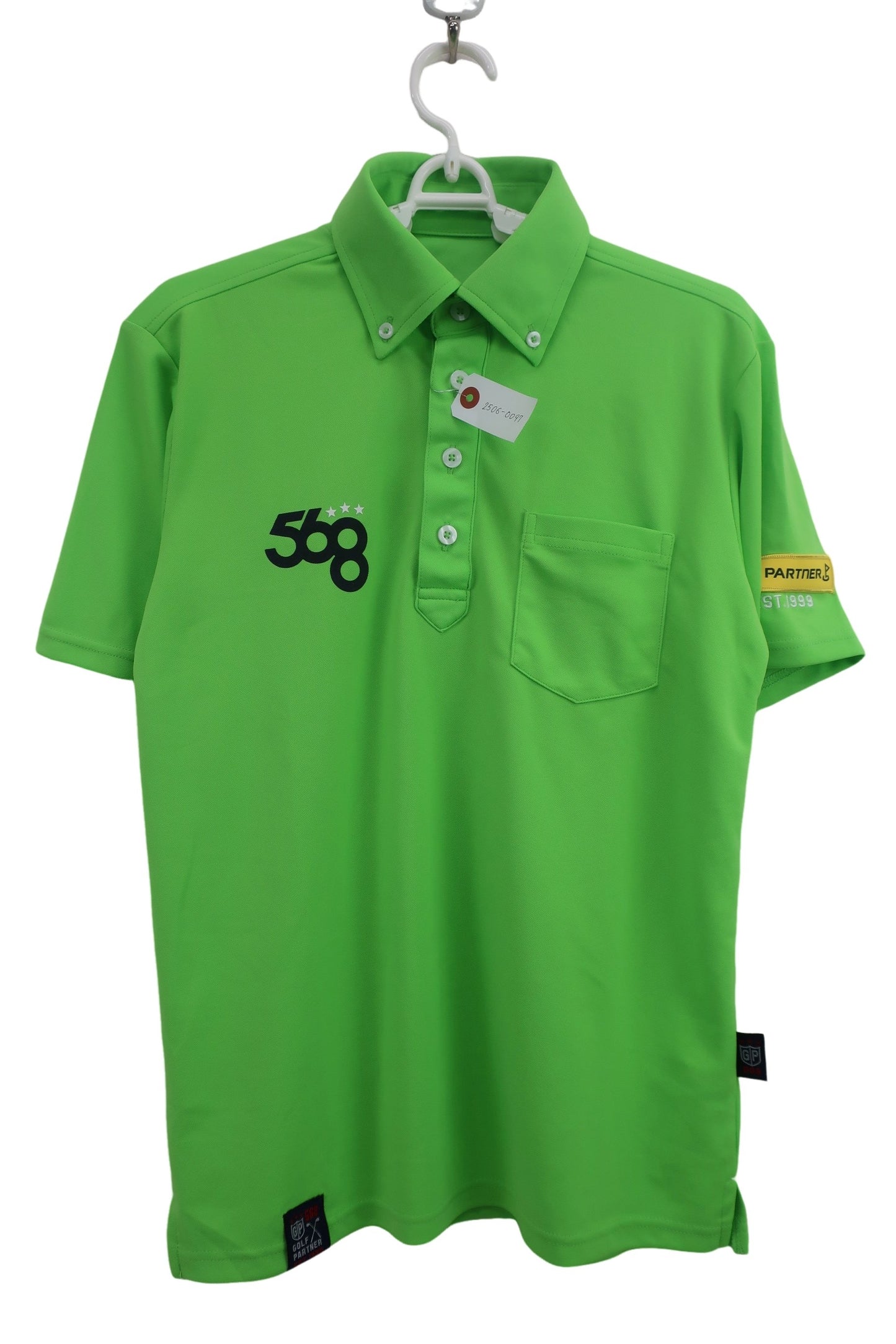 GOLF Partner(ゴルフパートナー) 半袖ポロシャツ 黄緑 メンズ S A-1