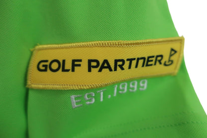 GOLF Partner(ゴルフパートナー) 半袖ポロシャツ 黄緑 メンズ S A-4