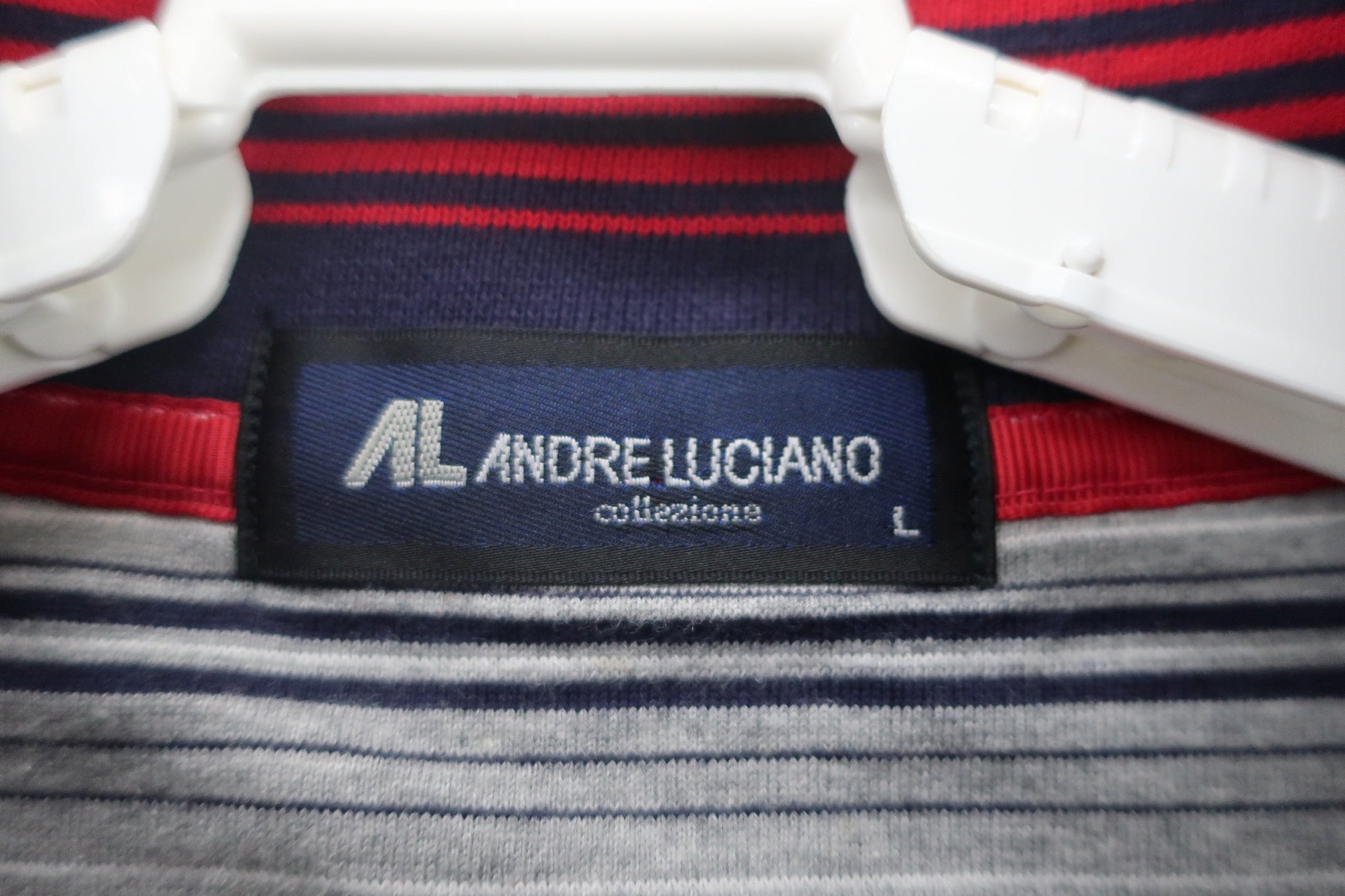 ANDRE LUCIANO フルジップニットブルゾン ネイビー メンズ L B-2