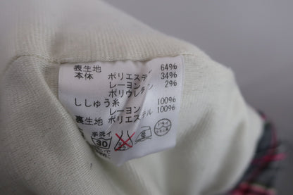 VIVA HEART(ビバハート) 裏起毛パンツ グレーピンクチェック メンズ 85 B-7