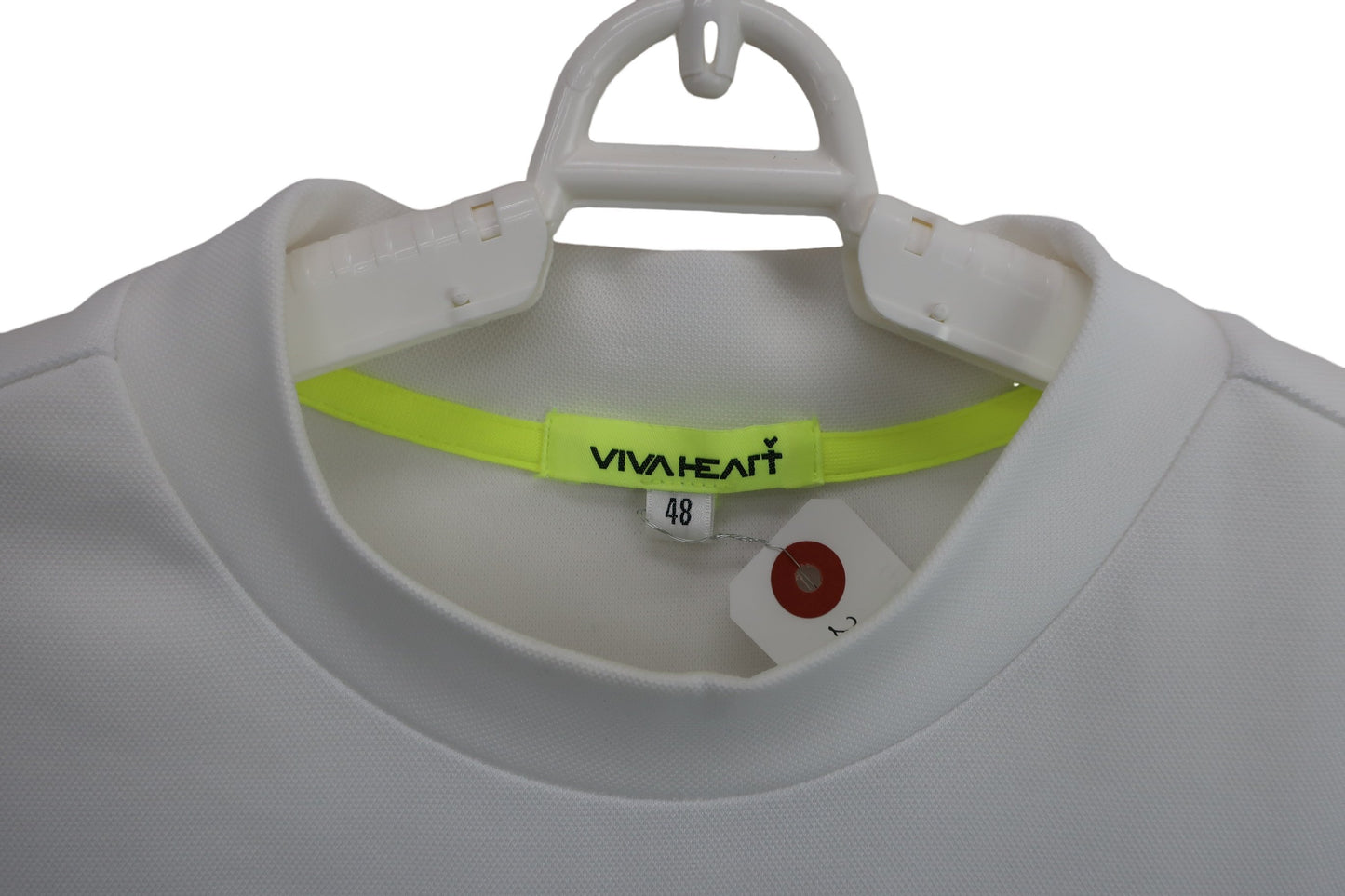 VIVA HEART(ビバハート) 半袖モックネックシャツ 白青系 メンズ 50 A-2