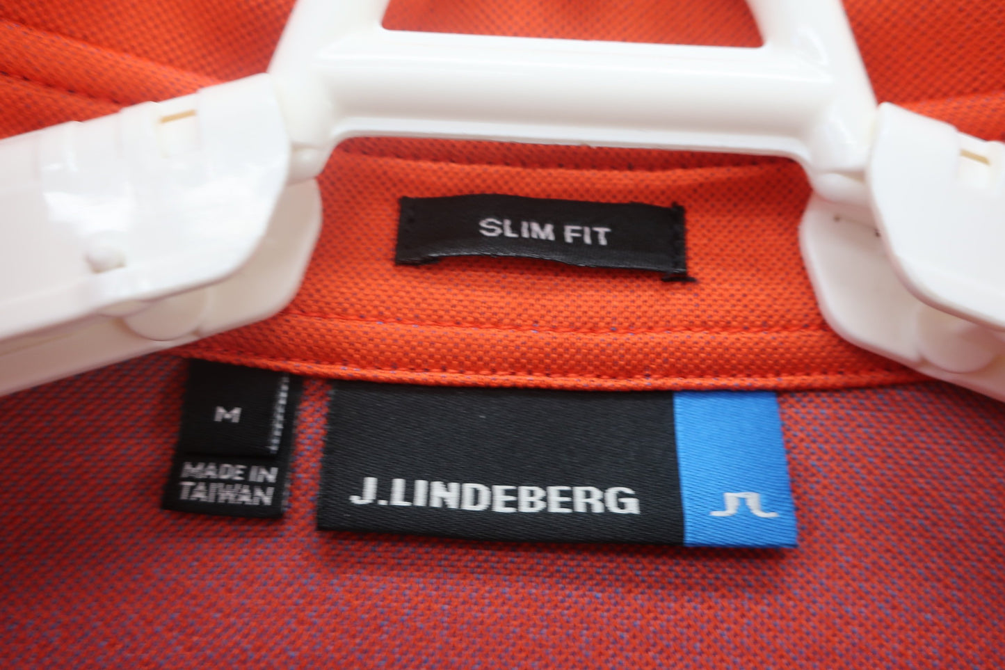 J.LINDEBERG(ジェイ リンドバーグ) ポロシャツ オレンジ水色 メンズ M A-2