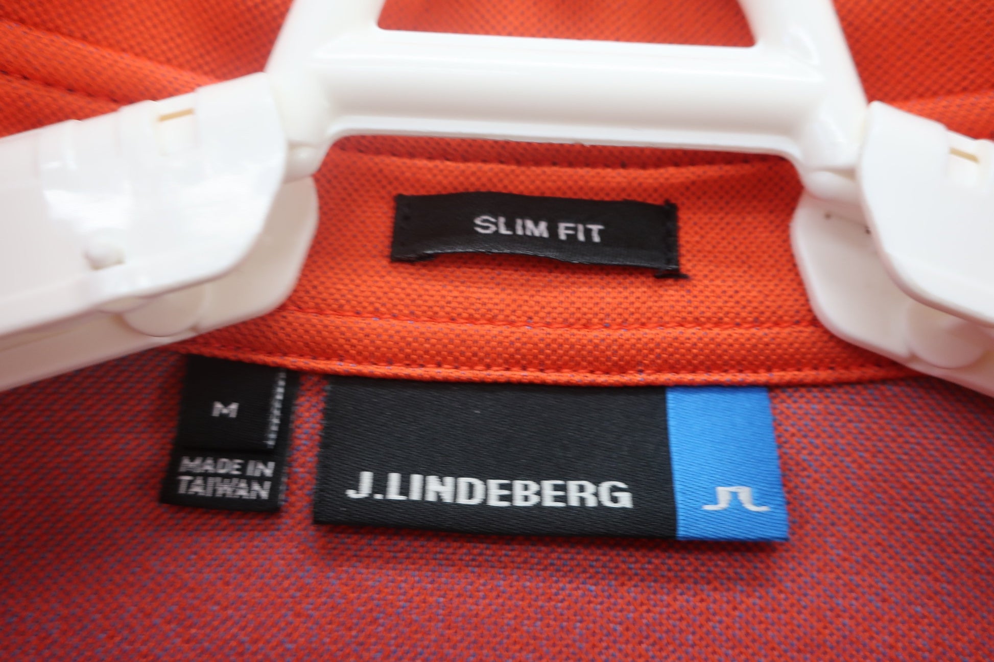 J.LINDEBERG(ジェイ リンドバーグ) ポロシャツ オレンジ水色 メンズ M A-2