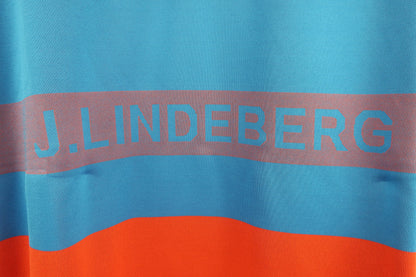 J.LINDEBERG(ジェイ リンドバーグ) ポロシャツ オレンジ水色 メンズ M A-3
