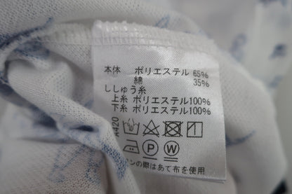 VIVA HEART(ビバハート) ポロシャツ 白水色総柄 メンズ 50 B-6