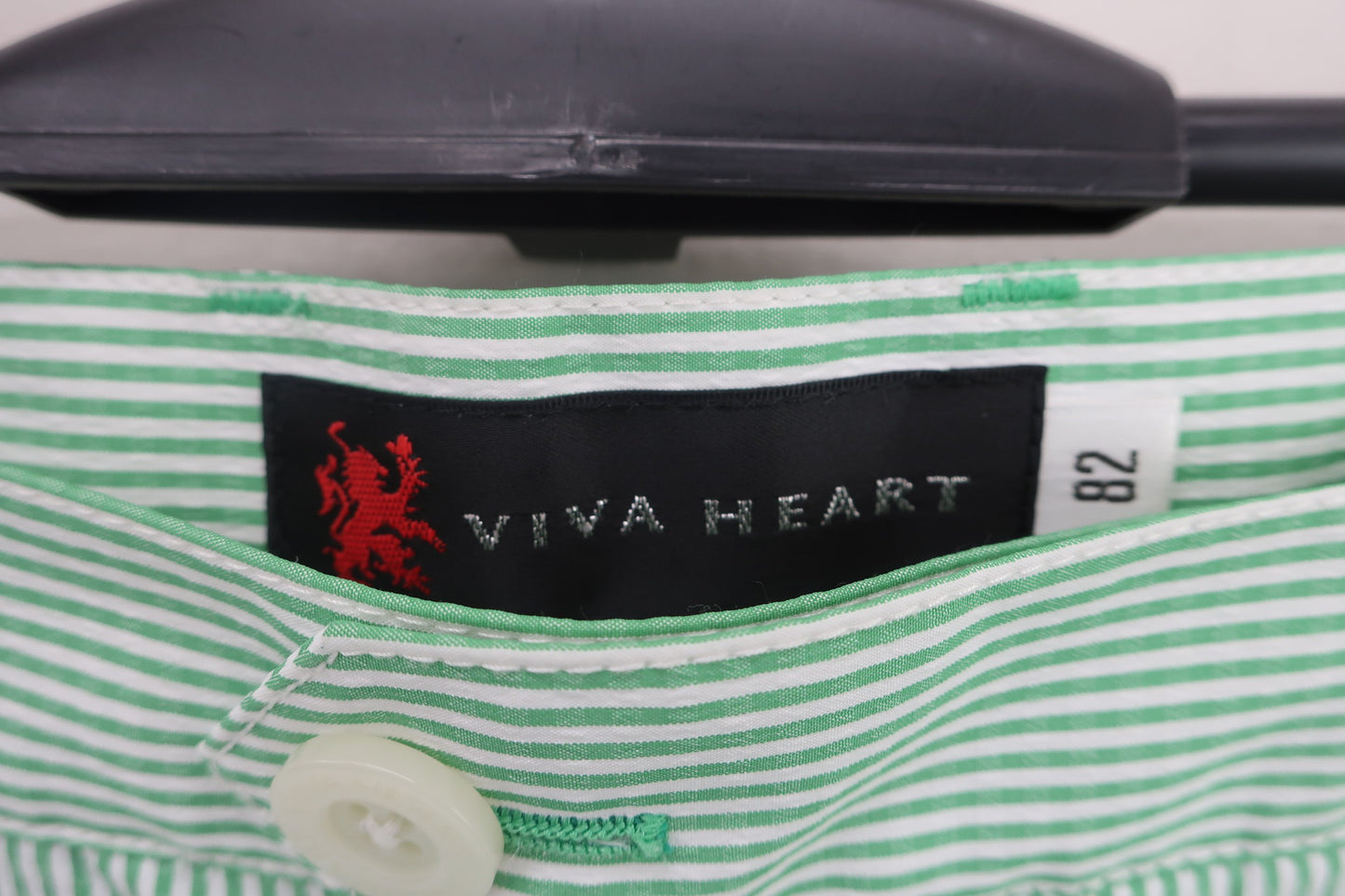 VIVA HEART(ビバハート) パンツ 緑ストライプ メンズ 82 A-2