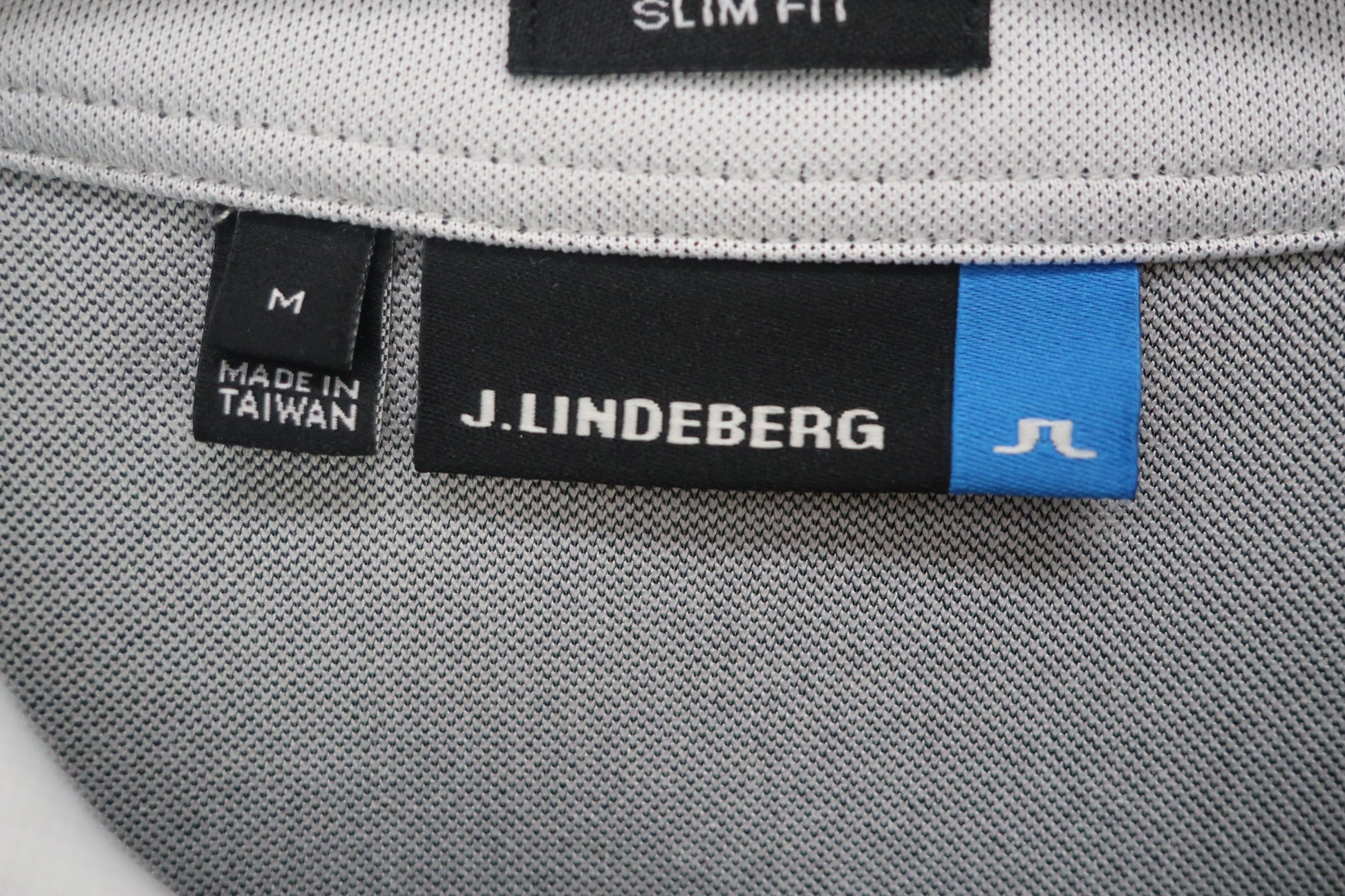 J.LINDEBERG(ジェイ リンドバーグ) ポロシャツ グレー黒 メンズ M A-2