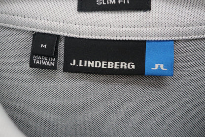 J.LINDEBERG(ジェイ リンドバーグ) ポロシャツ グレー黒 メンズ M A-2