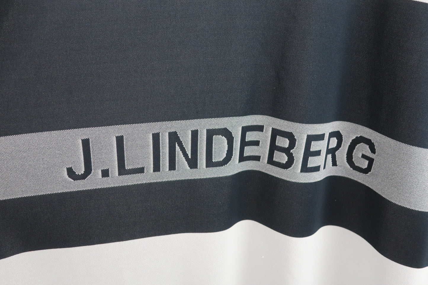 J.LINDEBERG(ジェイ リンドバーグ) ポロシャツ グレー黒 メンズ M A-4