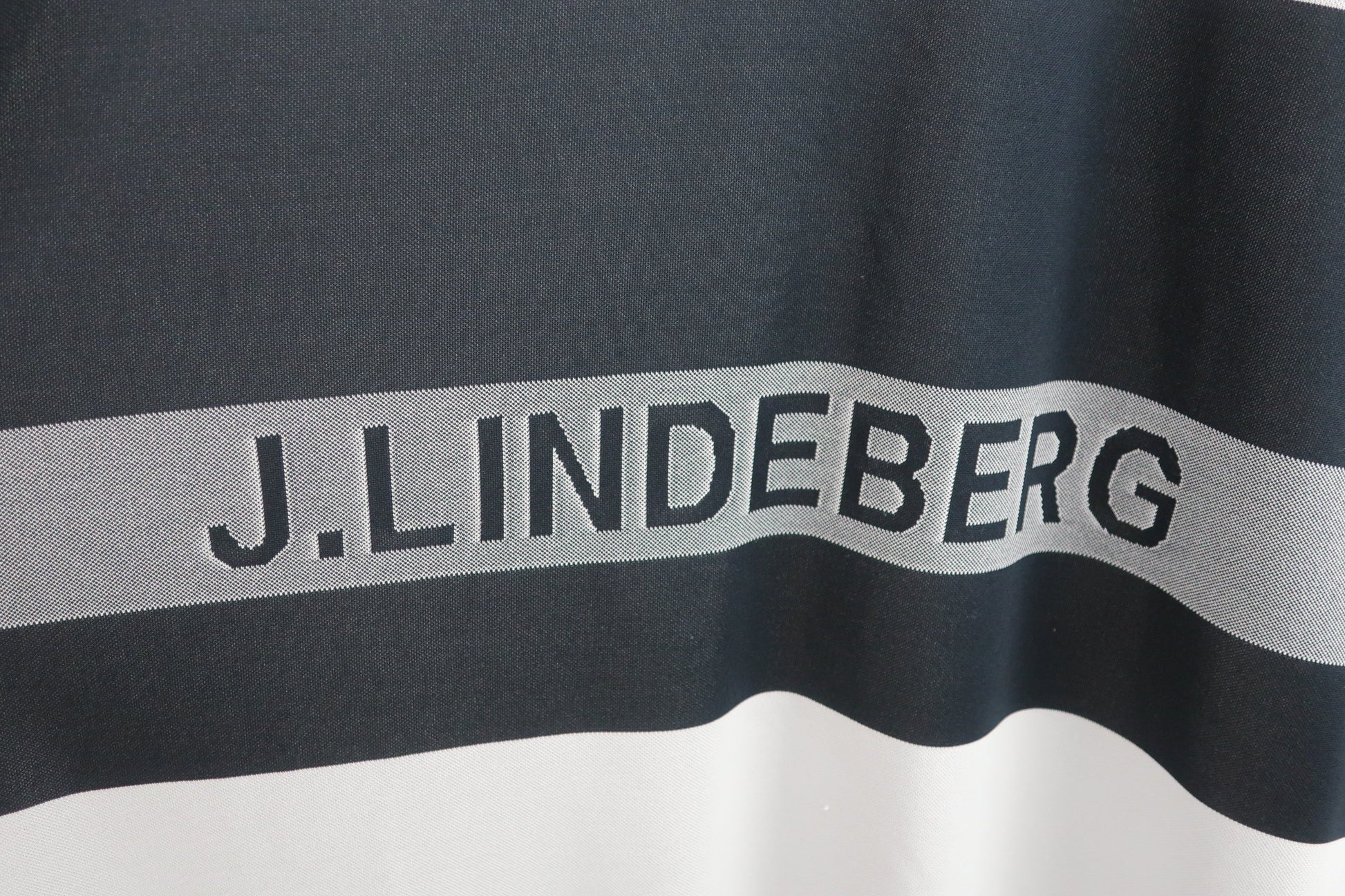 J.LINDEBERG(ジェイ リンドバーグ) ポロシャツ グレー黒 メンズ M A-4