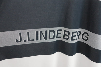 J.LINDEBERG(ジェイ リンドバーグ) ポロシャツ グレー黒 メンズ M A-4