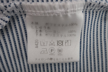 VIVA HEART(ビバハート) ポロシャツ 白ネイビーボーダー メンズ 50 A-5