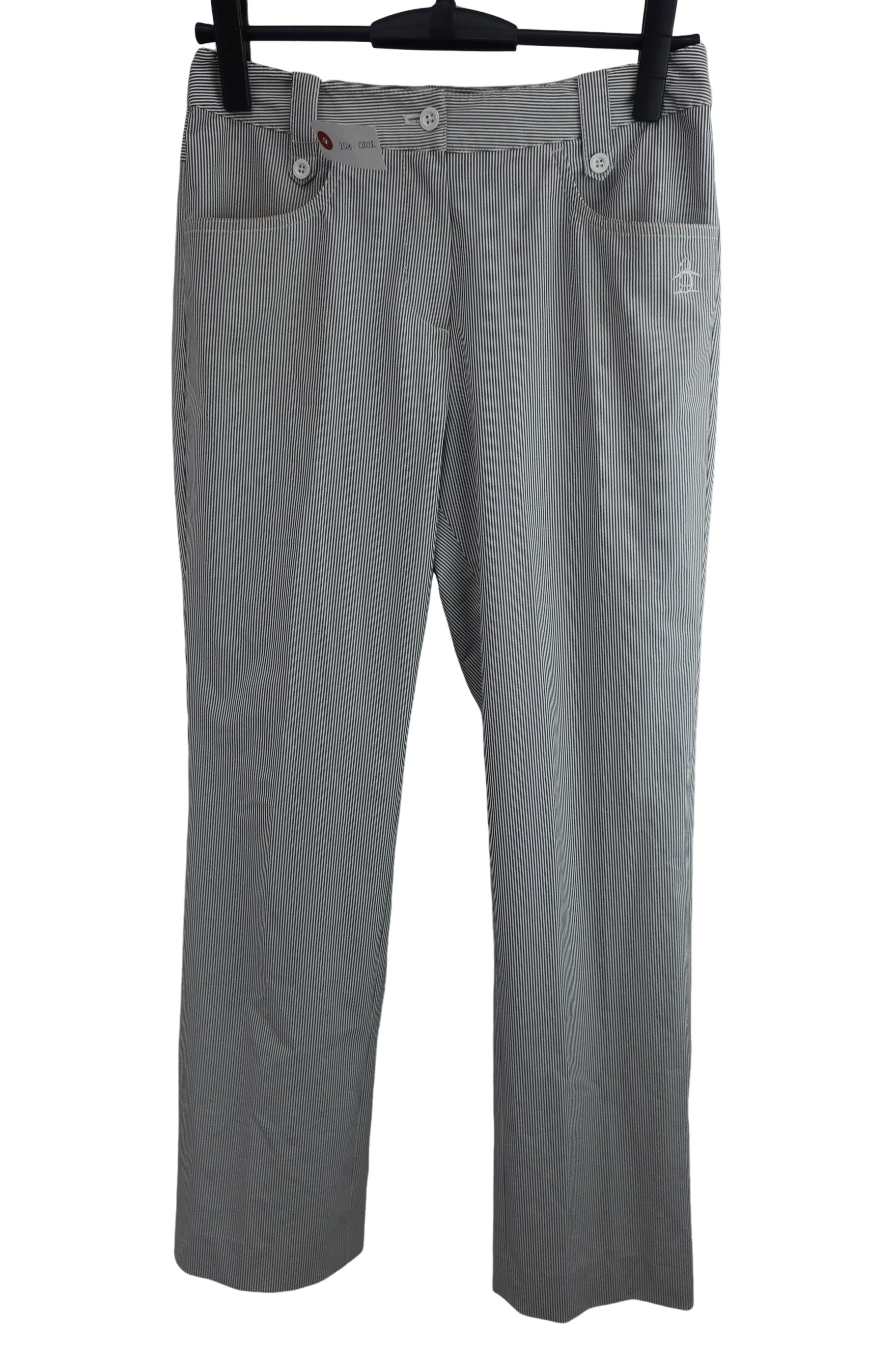 Munsingwear(マンシングウェア) パンツ 白グレーストライプ レディース 9 A-1