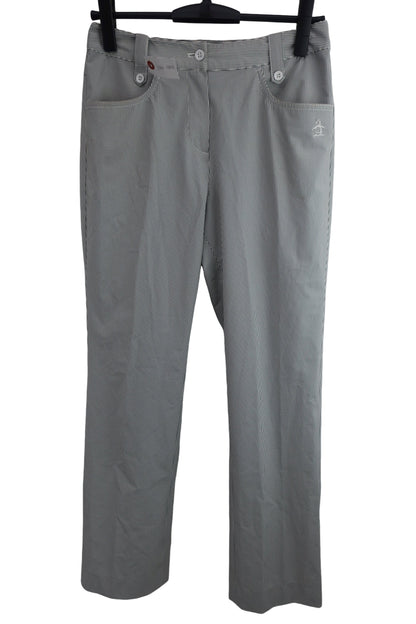 Munsingwear(マンシングウェア) パンツ 白グレーストライプ レディース 9 A-1