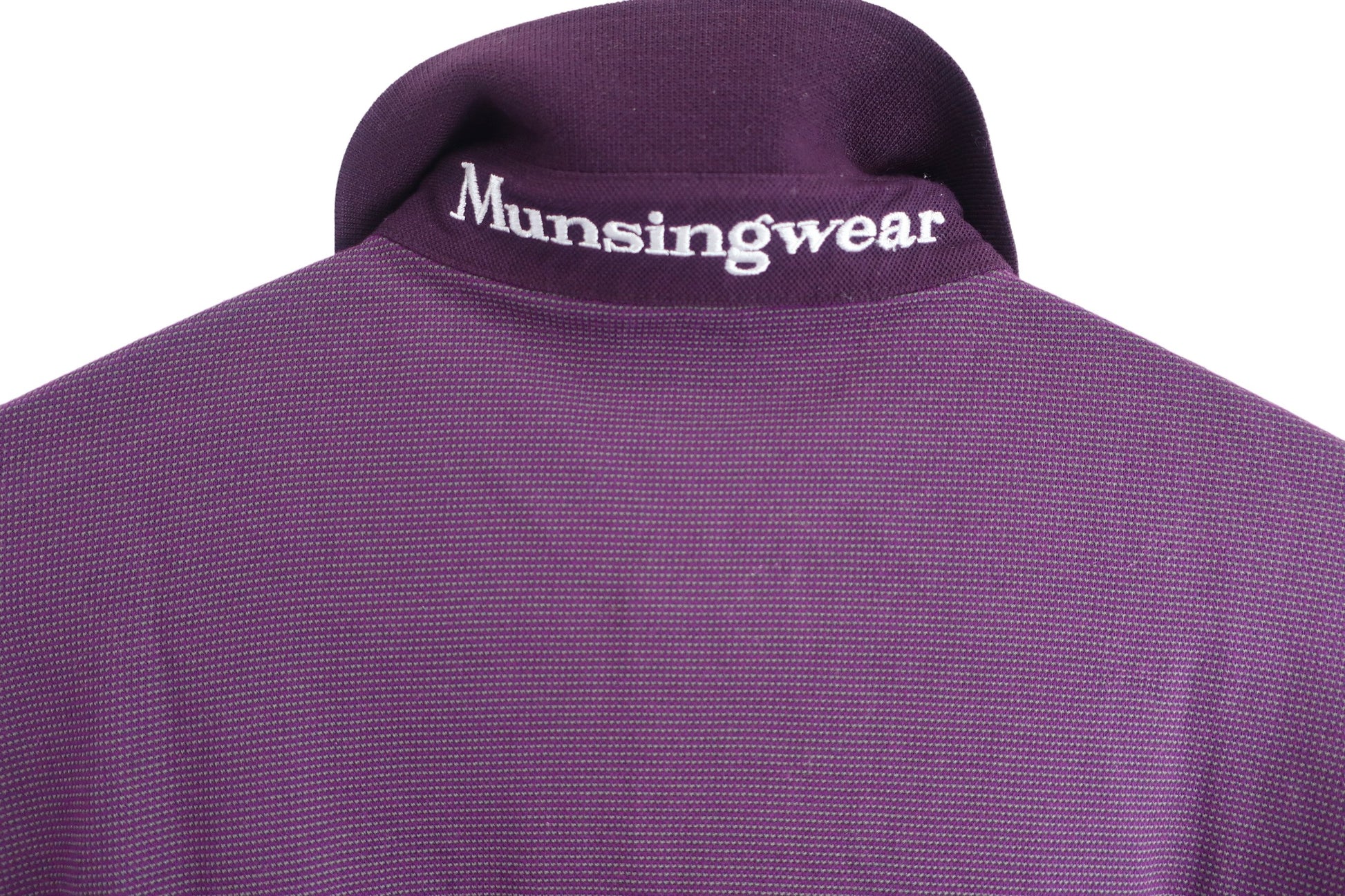 Munsingwear(マンシングウェア) 長袖ポロシャツ 紫 メンズ M B-7
