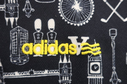 adidas(アディダス) ポロシャツ ネイビー白総柄 レディース M A-2