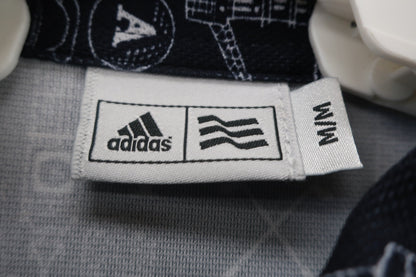 adidas(アディダス) ポロシャツ ネイビー白総柄 レディース M A-3