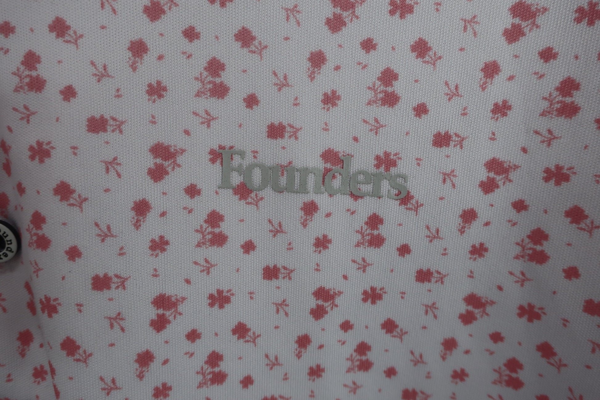 Founders Club(ファウンダース) ポロシャツ 白ピンク メンズ LL B-2