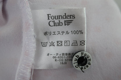 Founders Club(ファウンダース) ポロシャツ 白ピンク メンズ LL B-8