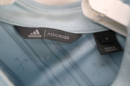 adidas(アディダス) ポロシャツ 水色総柄 メンズ O B-2