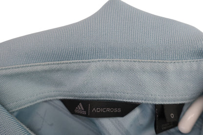 adidas(アディダス) ポロシャツ 水色総柄 メンズ O B-4