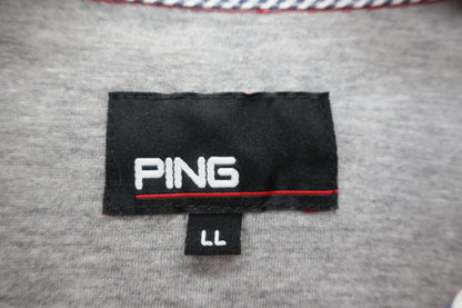 PING(ピン) ポロシャツ 赤サボテン柄 メンズ LL B-4