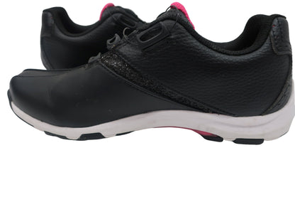 BRIDGESTONE GOLF(ブリヂストンゴルフ) ダイヤル式スパイクレスゴルフシューズ 黒ピンク レディース 22.5cm SHG010 A-4