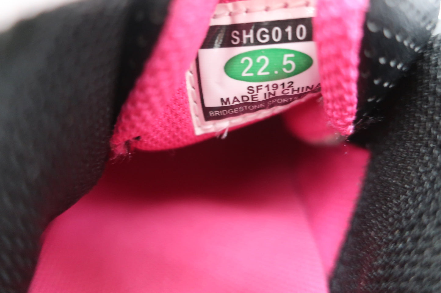 BRIDGESTONE GOLF(ブリヂストンゴルフ) ダイヤル式スパイクレスゴルフシューズ 黒ピンク レディース 22.5cm SHG010 A-7