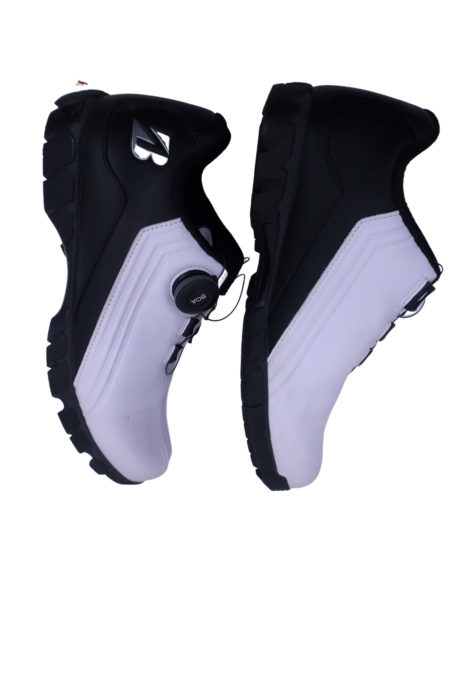 BRIDGESTONE GOLF(ブリヂストンゴルフ) ダイヤル式スパイクレスゴルフシューズ 白黒 メンズ 26.5cm SHG380 A-3