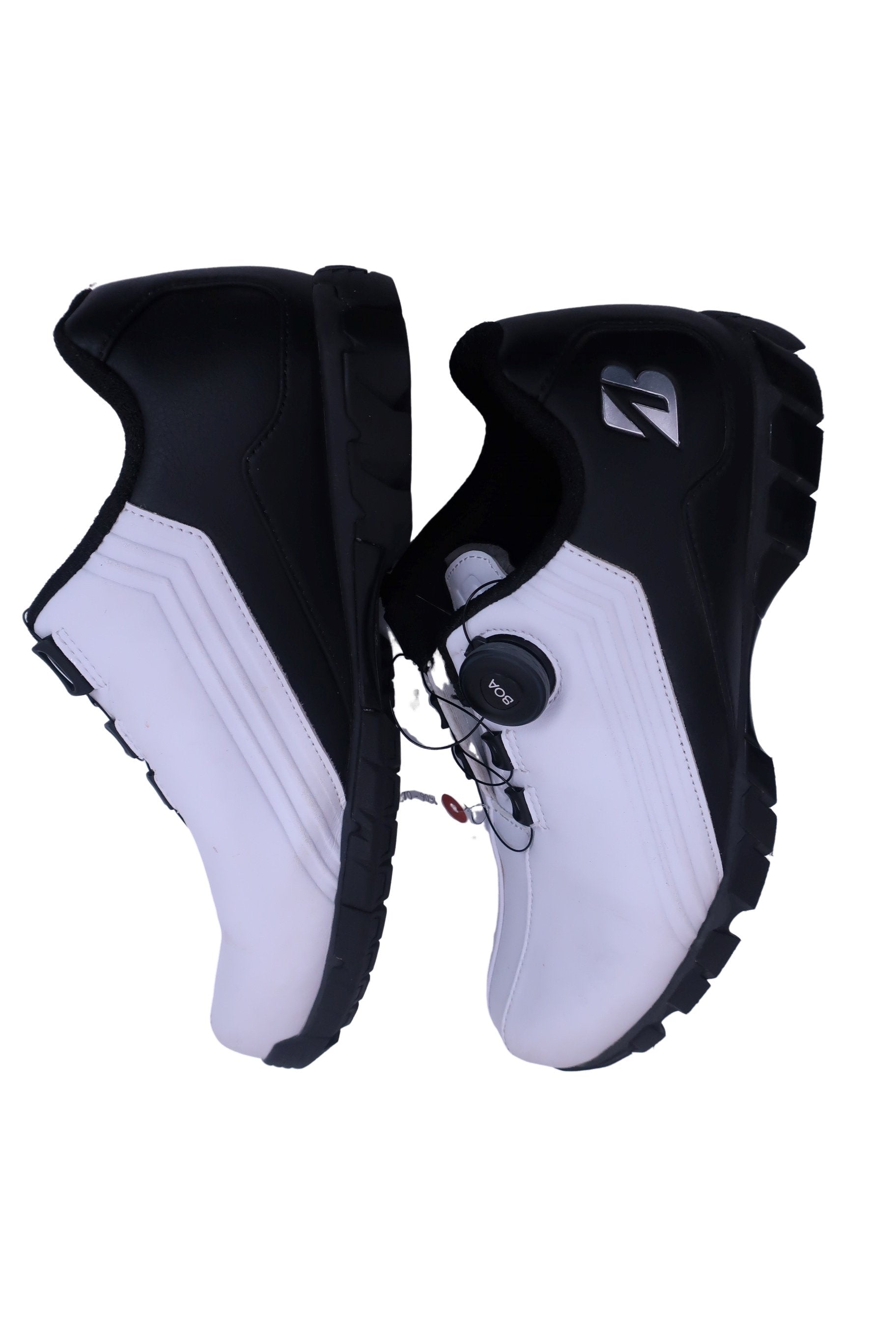 BRIDGESTONE GOLF(ブリヂストンゴルフ) ダイヤル式スパイクレスゴルフシューズ 白黒 メンズ 26.5cm SHG380 A-4