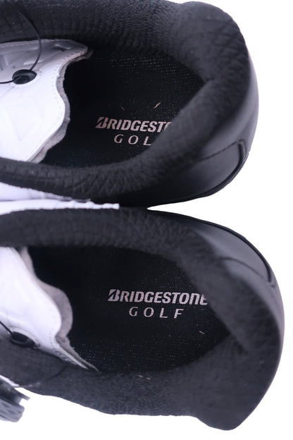 BRIDGESTONE GOLF(ブリヂストンゴルフ) ダイヤル式スパイクレスゴルフシューズ 白黒 メンズ 26.5cm SHG380 A-9