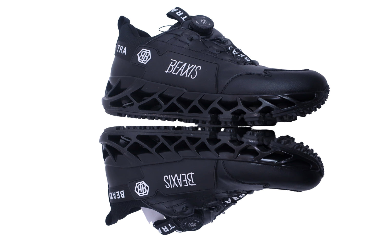 BEAXIS ダイヤル式スパイクレスゴルフシューズ 黒 メンズ 26.5cm バランスコアターフ S-5