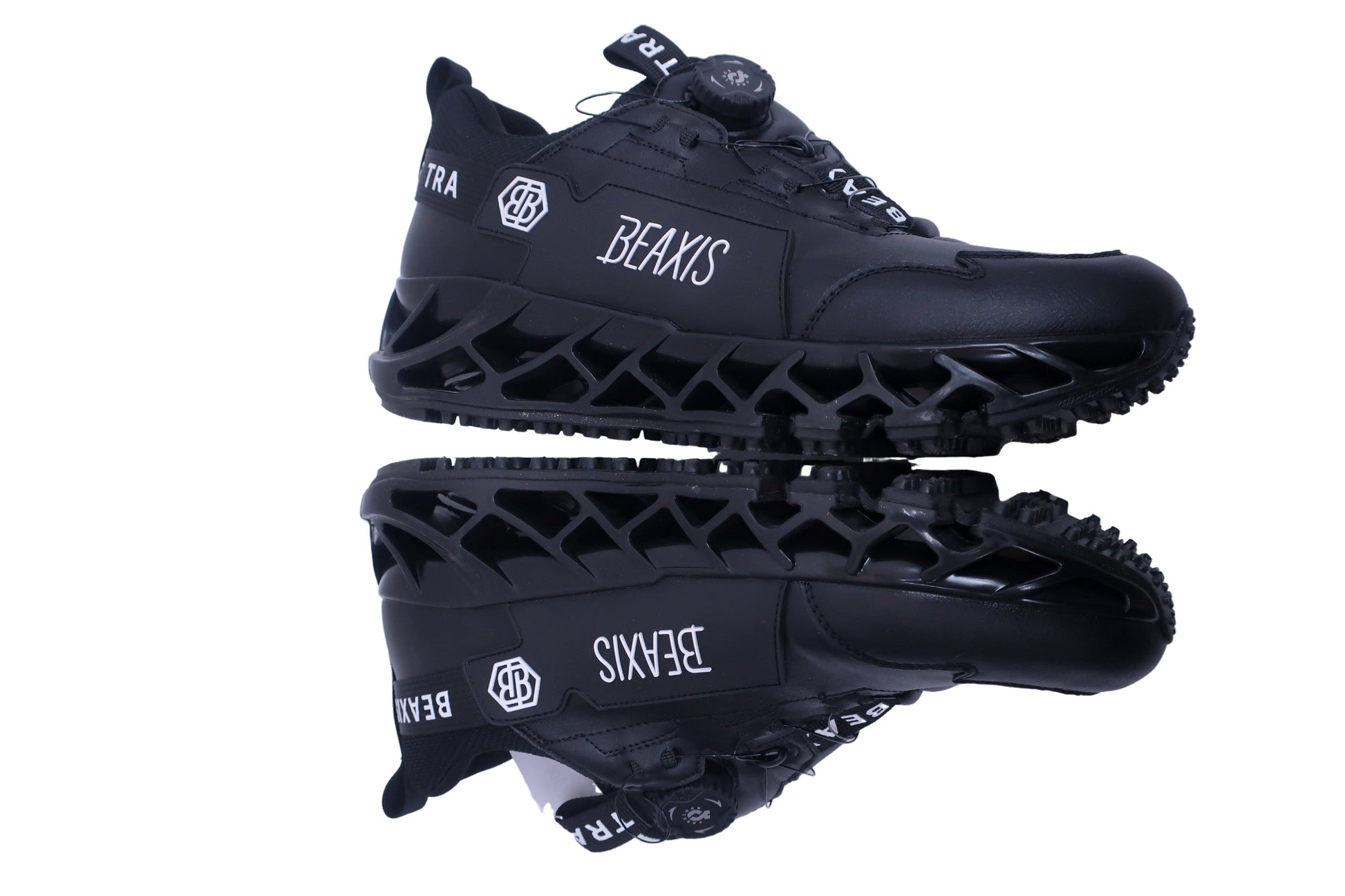 BEAXIS ダイヤル式スパイクレスゴルフシューズ 黒 メンズ 26.5cm バランスコアターフ S-5