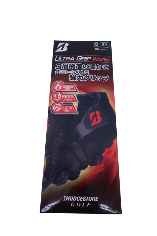 BRIDGESTONE GOLF(ブリヂストンゴルフ) ゴルフグローブ 黒 メンズ M(23-24cm) GLGW11 N-1