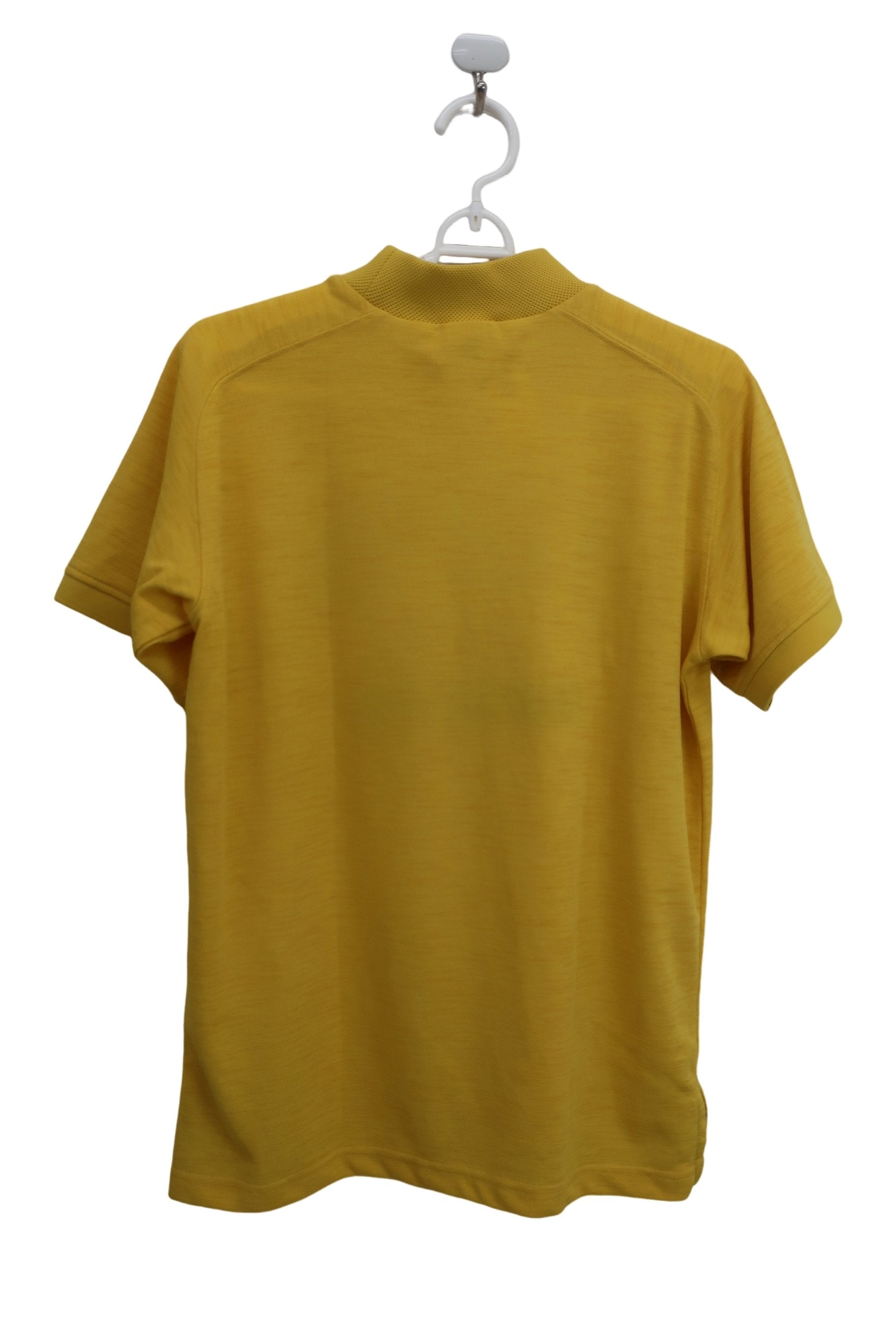 Champion(チャンピオン) 半袖モックネックシャツ 黄色 レディース LARGE A-5