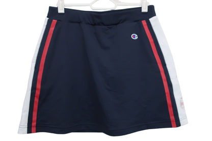 Champion(チャンピオン) パンツ一体型スカート ネイビー白 レディース LARGE A-1
