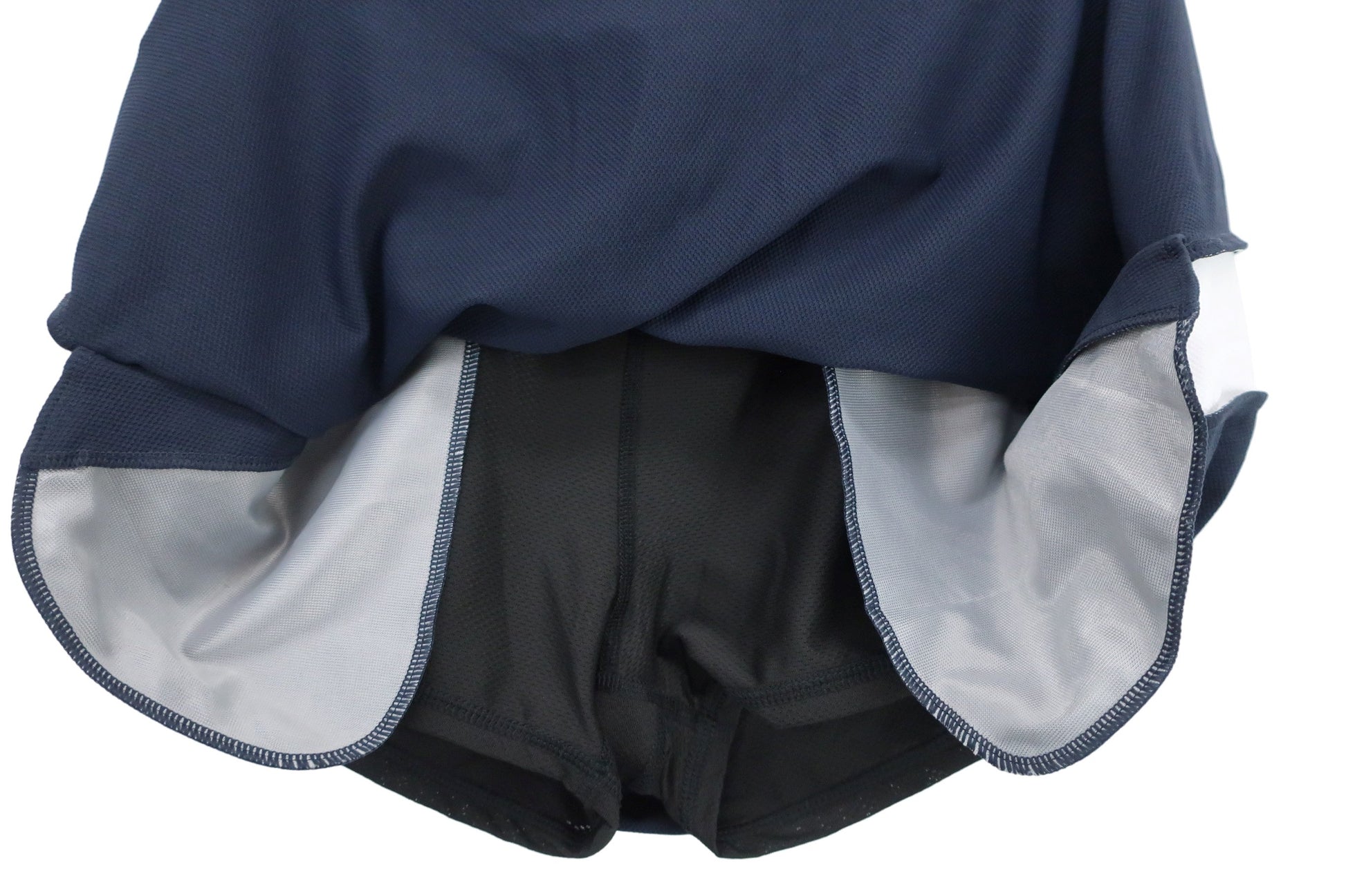 Champion(チャンピオン) パンツ一体型スカート ネイビー白 レディース LARGE A-3