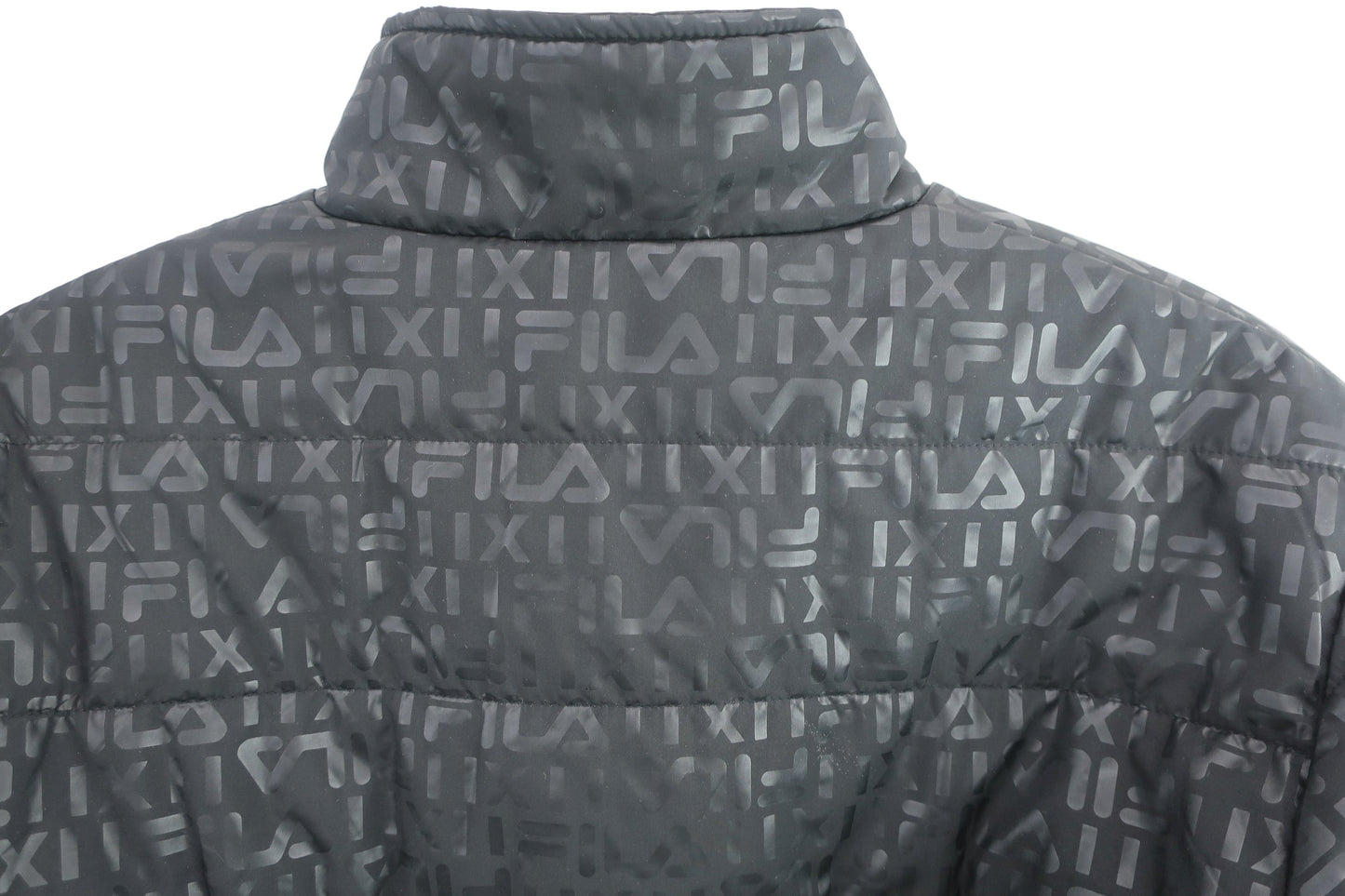 FILA GOLF(フィラゴルフ) ナイロンジャケット&ナイロンパンツ セットアップ 黒総柄 メンズ M A-5