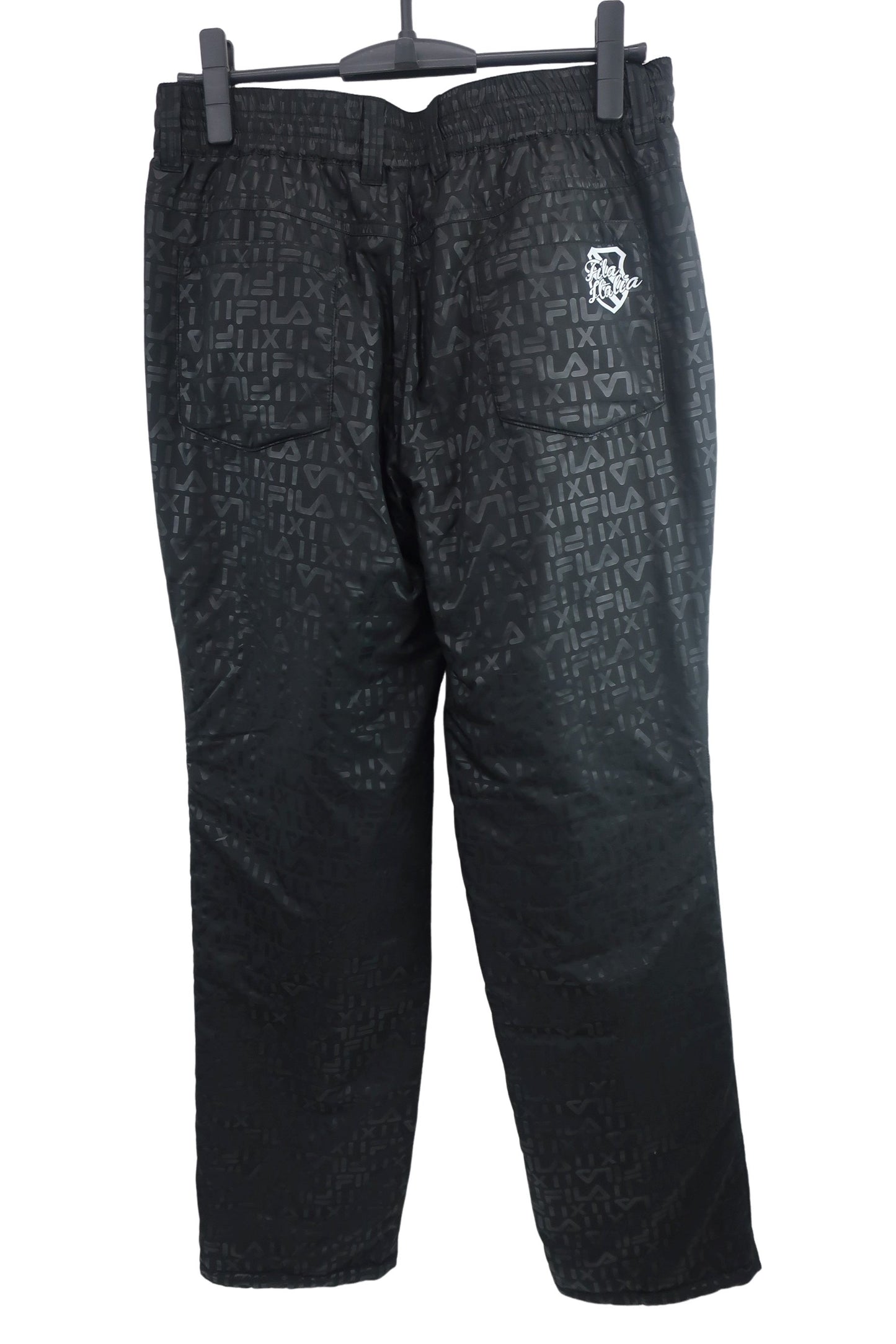 FILA GOLF(フィラゴルフ) ナイロンジャケット&ナイロンパンツ セットアップ 黒総柄 メンズ M A-8