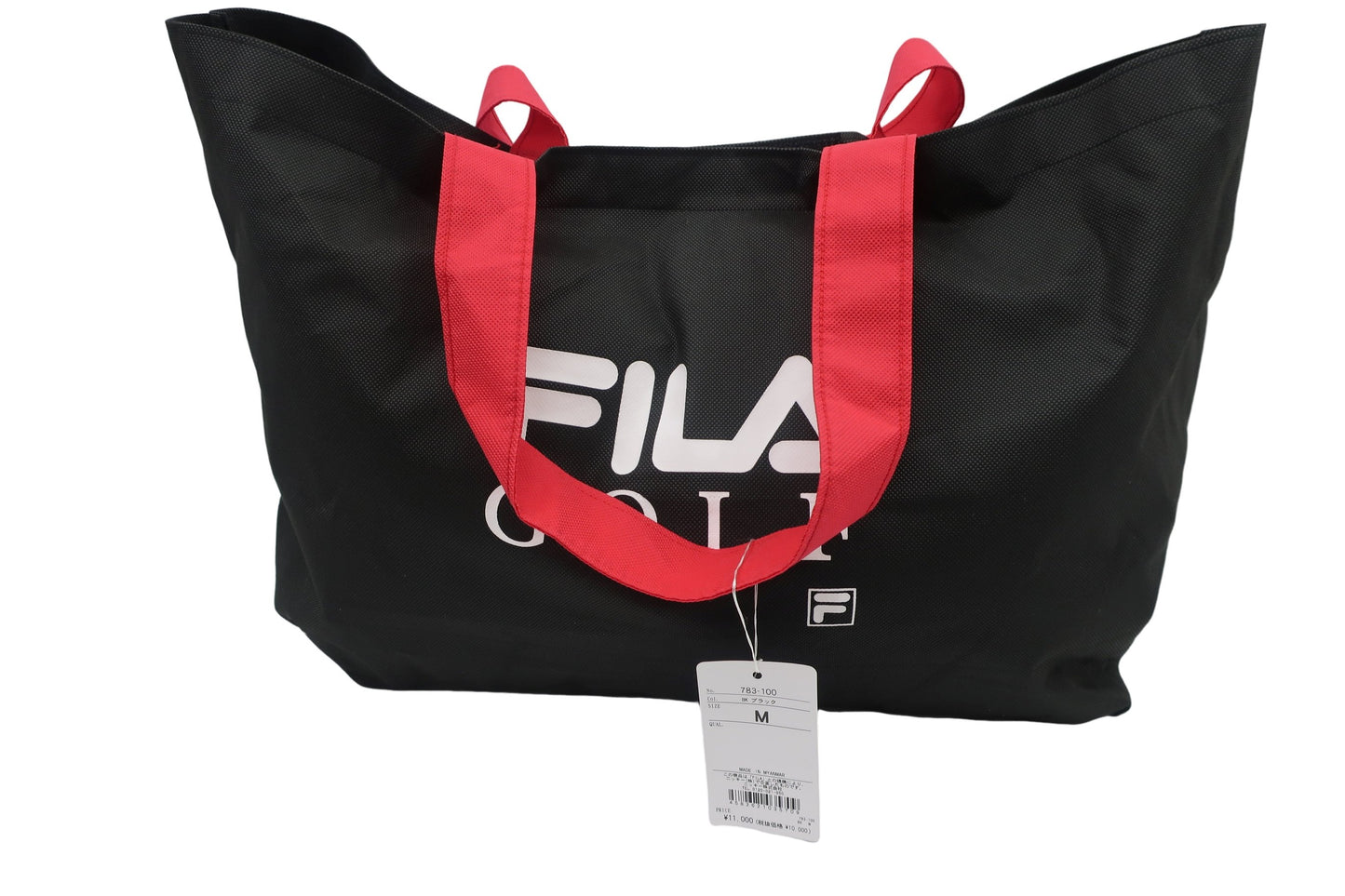 FILA GOLF(フィラゴルフ) ナイロンジャケット&ナイロンパンツ セットアップ 黒総柄 メンズ M A-10