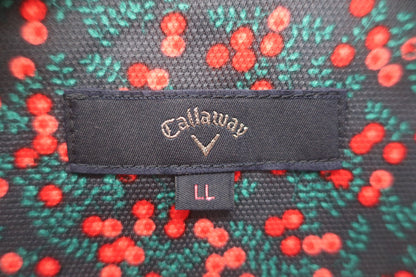 Callaway(キャロウェイ) ポロシャツ 白赤総柄 レディース LL 241-6157801 A-3