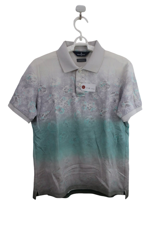 Munsingwear(マンシングウェア) ポロシャツ 紫水色総柄 メンズ M B-1