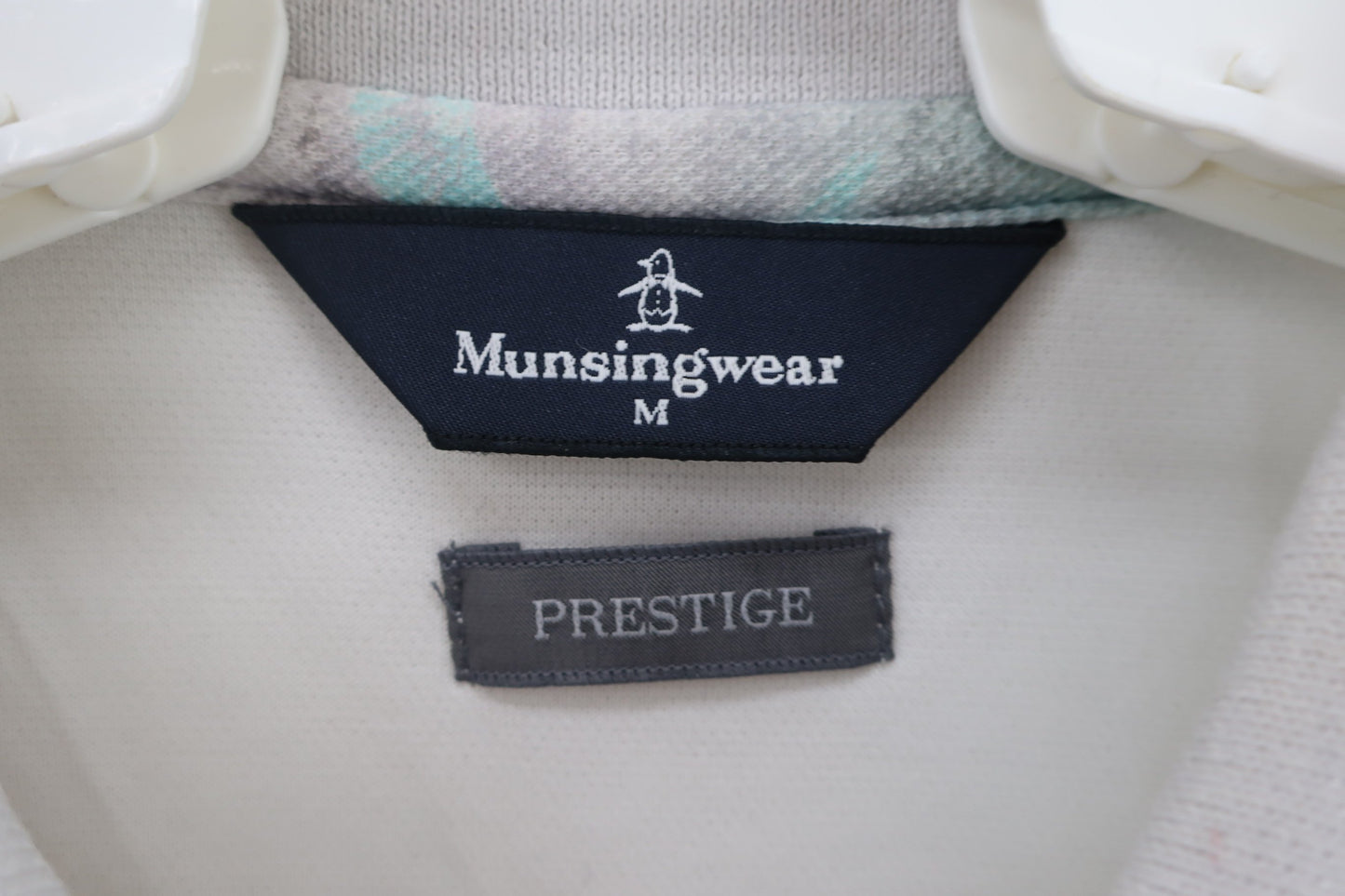 Munsingwear(マンシングウェア) ポロシャツ 紫水色総柄 メンズ M B-2